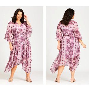 NWT Avenue Dress Event Hnky Hem Aztez Glam 30 = 4X